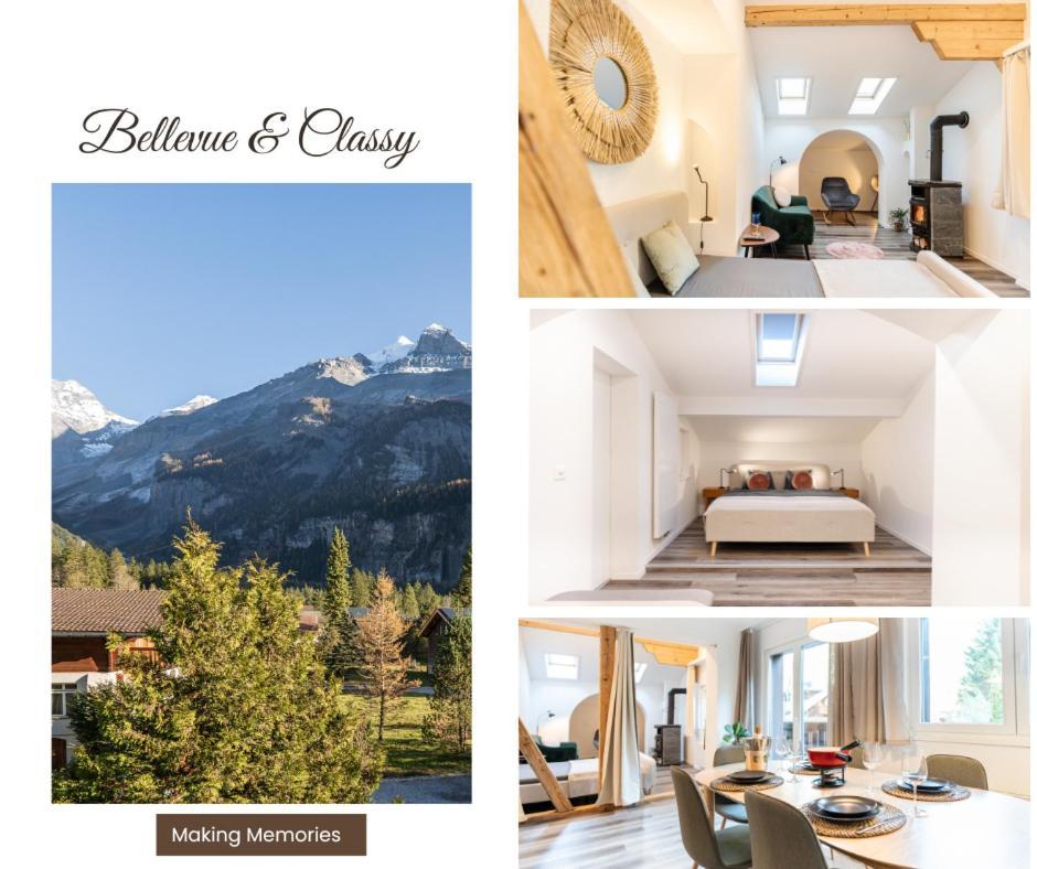 Bellevue & Classy Mountain View Apartment คันเดอร์ชเตค ภายนอก รูปภาพ